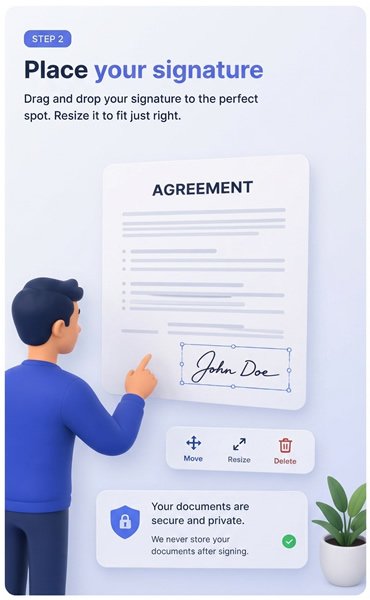 04 — Position your signature